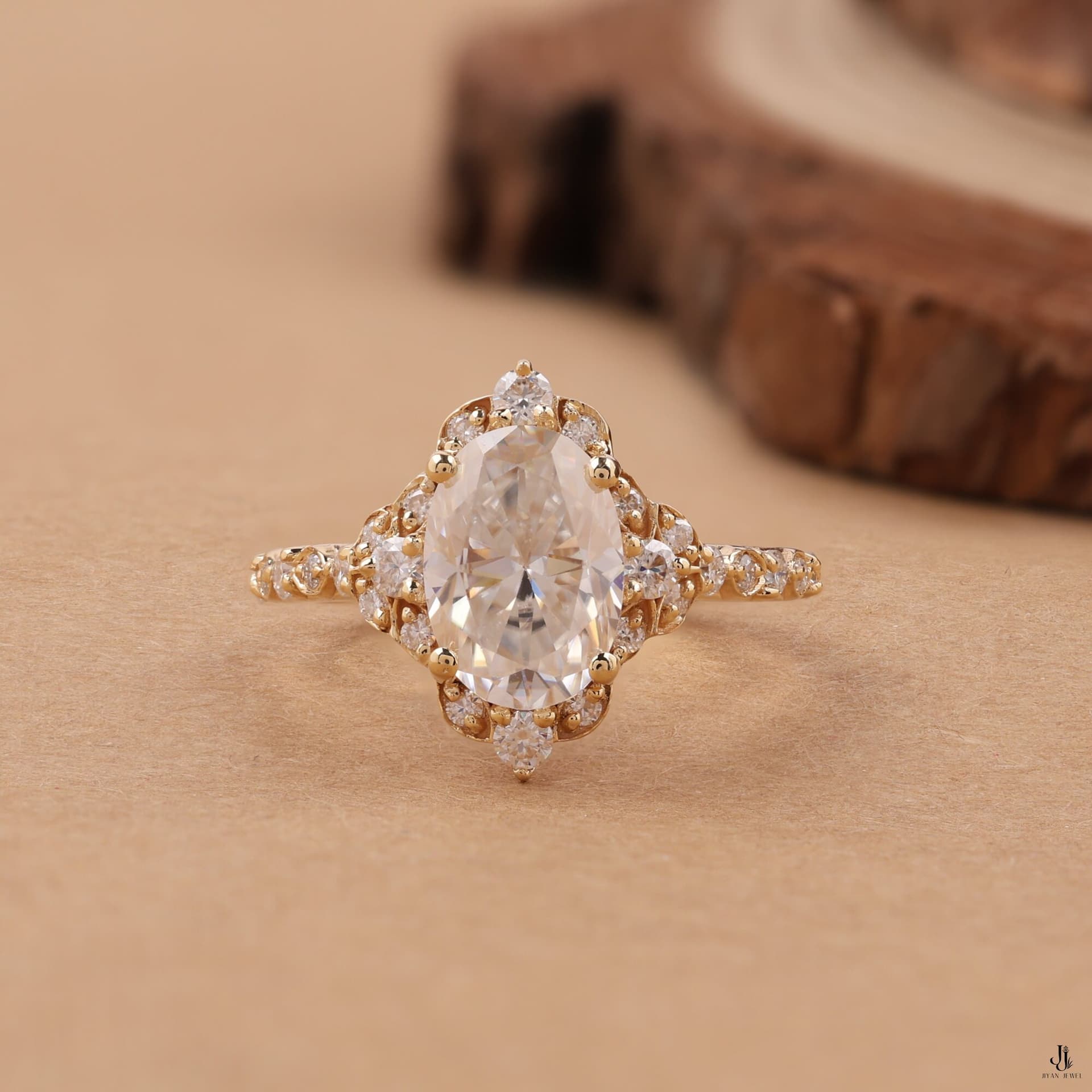 Rosette Oval Twist Stack — 14K Rose Gold, view 3
